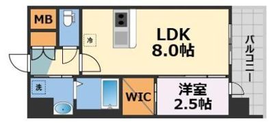 セレニテ南堀江エクラの間取り画像