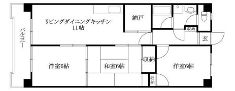 グリーンハイツ朝日ヶ丘の間取り画像