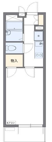 レオパレストレディアの間取り画像