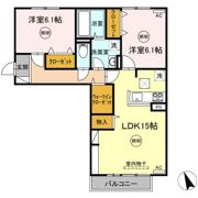 D-room かふうの間取り画像