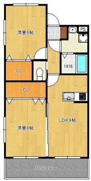 クラッセ三ヶ森の間取り画像