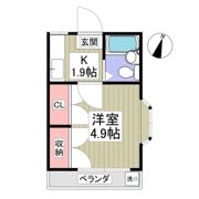コーポ北欧の間取り画像