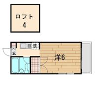 コーポ亀久保の間取り画像