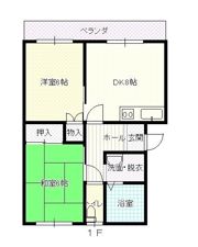 見福コーポの間取り画像