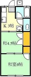 花ノ宮ハイツの間取り画像