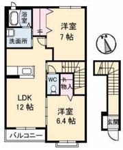 メゾン ラグランジュ C棟の間取り画像