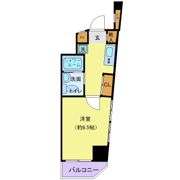 スカイコート新宿曙橋の間取り画像