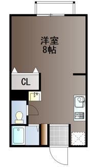 ミストラル庭瀬の間取り画像