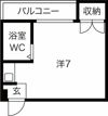 シャトー亜寿香の間取り画像