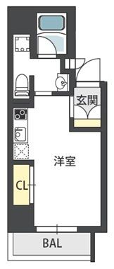 GRANDSTEADY徳井町の間取り画像