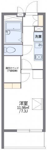 レオパレスソレイユⅢの間取り画像