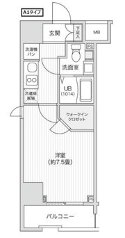 レジディア笹塚Ⅱの間取り画像