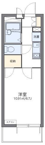 レオパレスフジニューコートの間取り画像