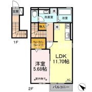 クレールUの間取り画像