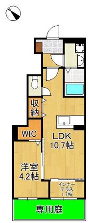 ボンシャンス楠木の間取り画像