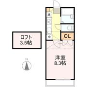 プリンスコート弥生町Aの間取り画像