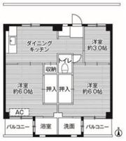 ビレッジハウス寺尾2号棟の間取り画像