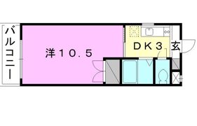 山西マンションの間取り画像