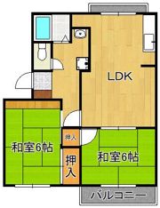 タウニィ東風A棟の間取り画像