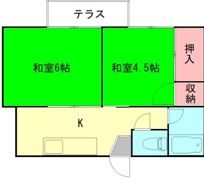 はねだコーポの間取り画像
