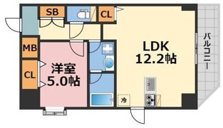 ゼクス九条の間取り画像
