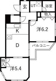 エクセリーヌ植田西の間取り画像