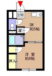 アンテルナ富水1の間取り画像