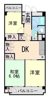 六甲台ハウス3号棟の間取り画像
