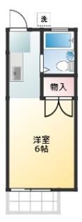 石道ハイツBの間取り画像