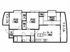 フェリスクラモトの間取り画像