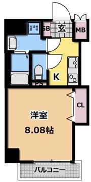 ドゥエリングASAHIの間取り画像