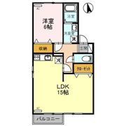 セジュール上冨居 Aの間取り画像