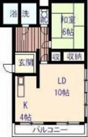 タウンコート桃山の間取り画像
