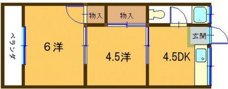 レベッカ温品の間取り画像