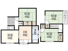 中野東6丁目一戸建ての間取り画像