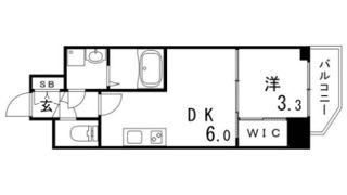 セレニテ神戸元町クレアの間取り画像