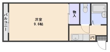 竹田レジデンスBの間取り画像