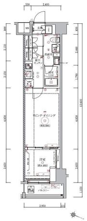 ベルシード板橋本町プレミアⅡの間取り画像