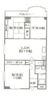 コープ野村高槻D棟の間取り画像