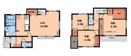 東町3丁目戸建賃貸住宅の間取り画像