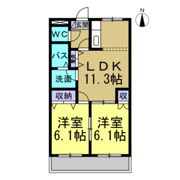 オリオンハイツB棟の間取り画像
