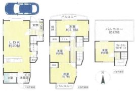 淀川区田川1丁目 戸建ての間取り画像