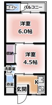 太陽マンションの間取り画像