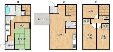 ネクスタウン鶴見東③ブロックの間取り画像