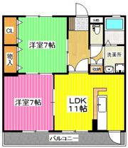コートプレイス龍田Ⅱの間取り画像