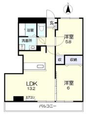 リーフミナンの間取り画像