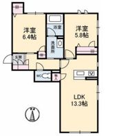 クレストヴェールⅤの間取り画像