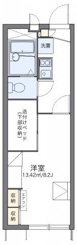 レオパレスエクレール Ⅱの間取り画像