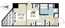 CREAL門前仲町Ⅱの間取り画像