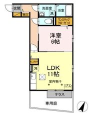 ベルデュールの間取り画像